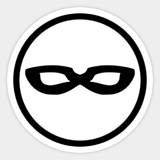 White Mask Sticker